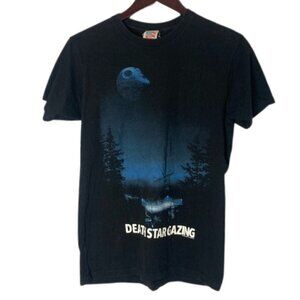 Junk Food Size Small Death Star Gazing Graphic Tee Shirt Star Wars